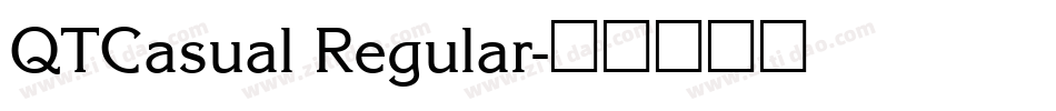 QTCasual Regular字体转换